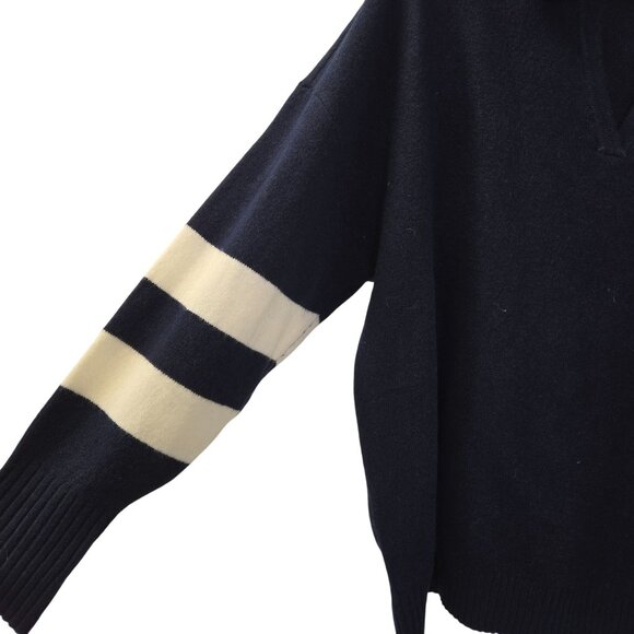 Lane Bryant Wool Blend Color Block Sleeve V-Neck Sweater Size 22/24 - Picture 5 of 6